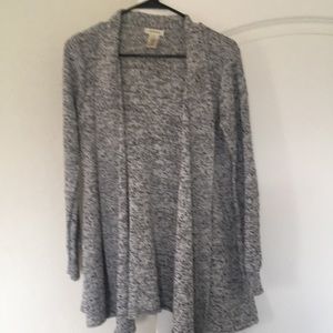 Black/gray/white cardigan